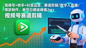 视频号+快手+抖音运营，赛道剪辑/数字人直播/爆款制作，单号日佣金峰值2w+-联创在线