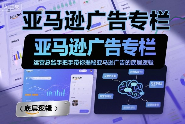 亚马逊广告专栏：运营总监手把手带你揭秘亚马逊广告的底层逻辑-联创在线