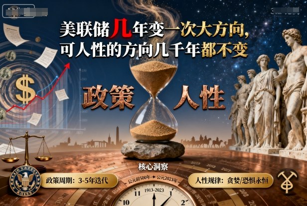付费文章：美联储几年变一次大方向，可人性的方向几千年都不变-联创在线