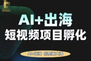 AI·TikTok AI+出海短视频项目孵化，陪你从0-1借助AI实现出海变现-联创在线