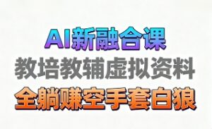育儿教学教培新玩法，AI生成教学视频，市场大，操作简单，变现天花板非常高-联创在线