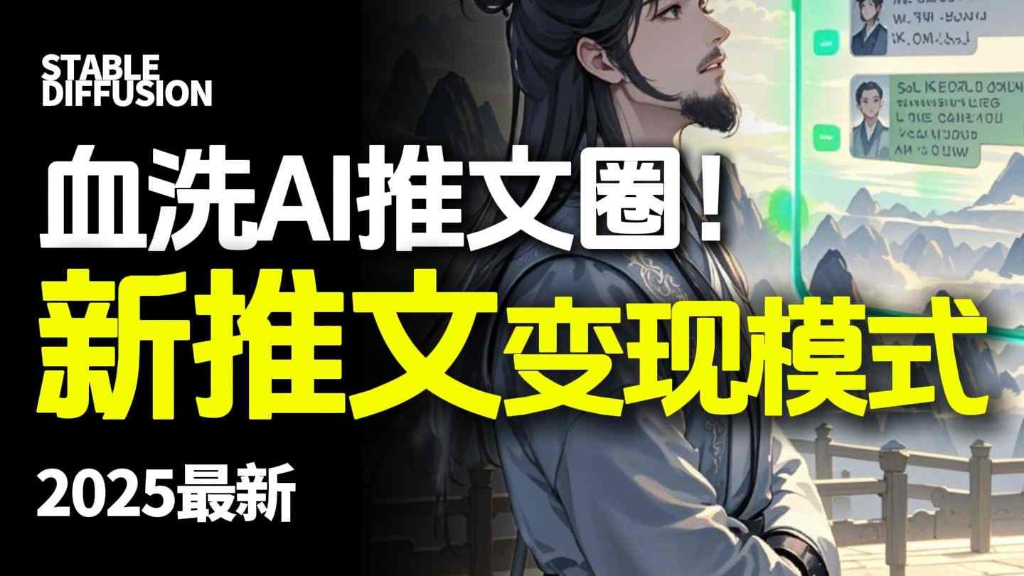 最新AI动态电影漫画小说推文，全流程实操教学，小白也能月入1W+-联创在线