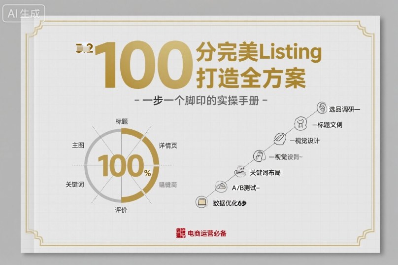 100分完美Listing打造全方案,想要完美listing必须是需要一步一个脚印的-联创在线