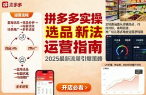 王校长9月12拼多多实操新玩法，全链路涵盖从店铺选品、找对标，布局链接，推广玩法等多维度运营思路-联创在线