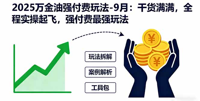 2025万金油强付费玩法-9月：干货满满，全程实操起飞，强付费最强玩法-联创在线