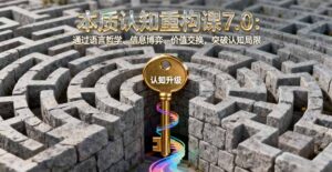 本质认知重构课7.0:通过语言哲学、信息博弈、价值交换,突破认知局限-联创在线