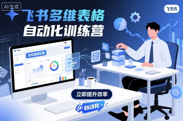 飞书多维表格自动化训练营，手把手教你告别重复处理，用多维表格开启高效办公新模式-联创在线