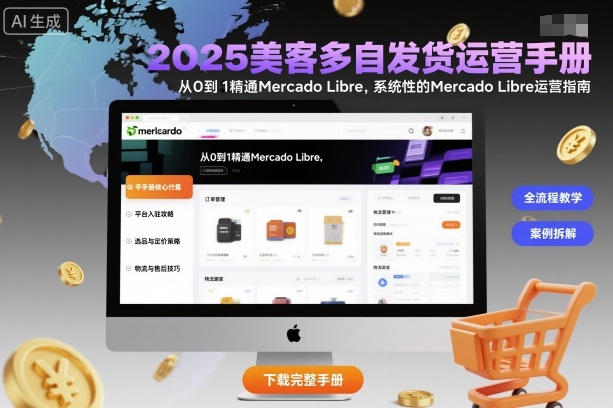 2025美客多自发货运营手册：从0到1精通Mercado Libre，系统性的Mercado Libre运营指南-联创在线