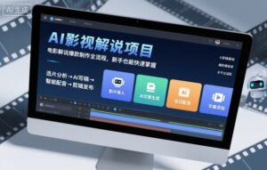 AI影视解说项目,电影解说爆款制作全流程,新手也能快速掌握-联创在线